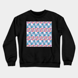 pentagons rose blue Crewneck Sweatshirt